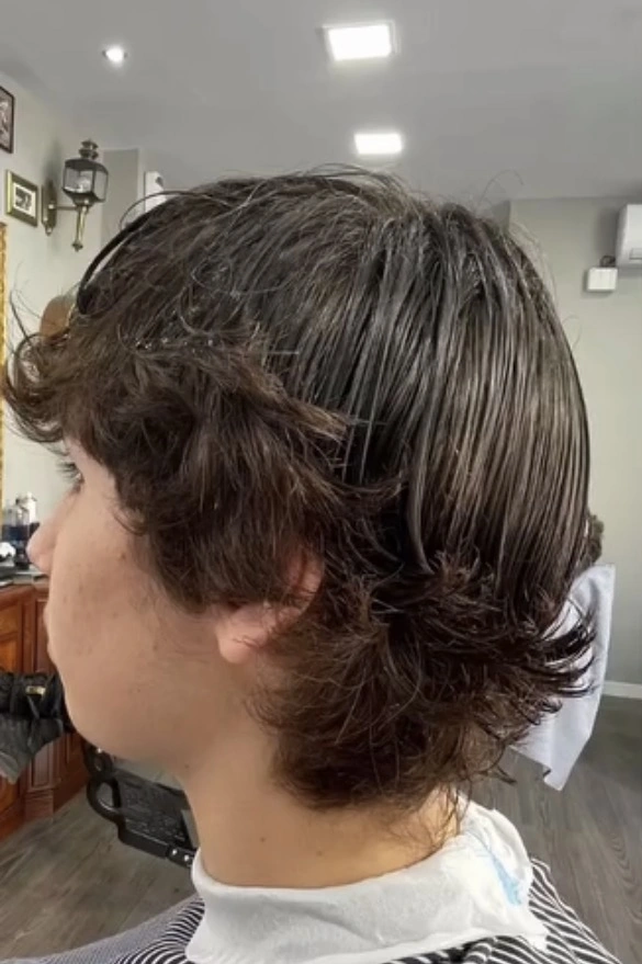 Antes del arreglo de barba