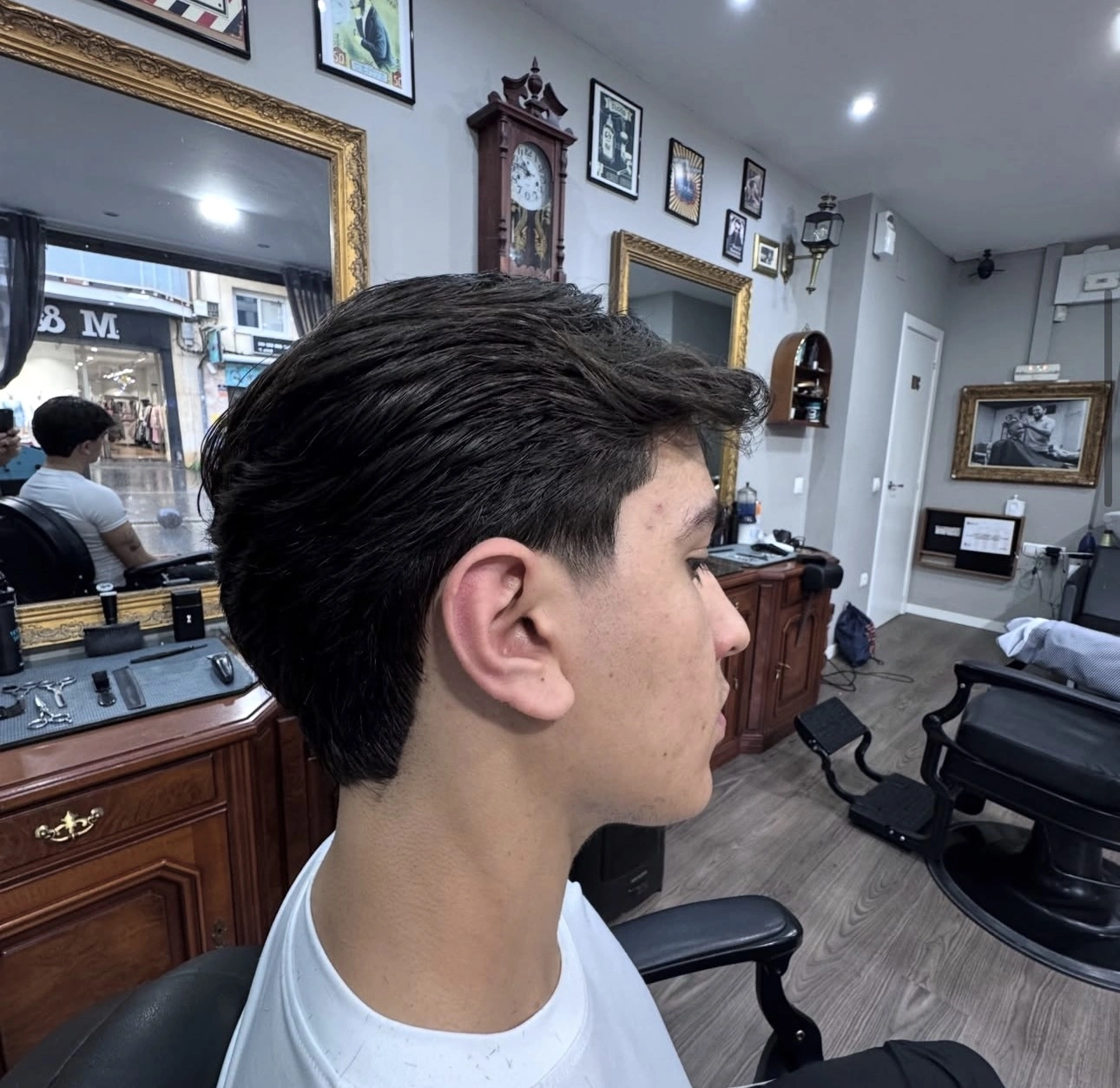 Corte de pelo terminado en Barbería Pelloso